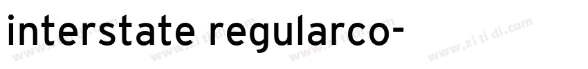 interstate regularco字体转换